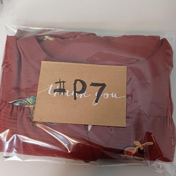 Figueroa & Flower Boho Floral Embroidered Sz 1X Button Down Front Blouse - Picture 12 of 12